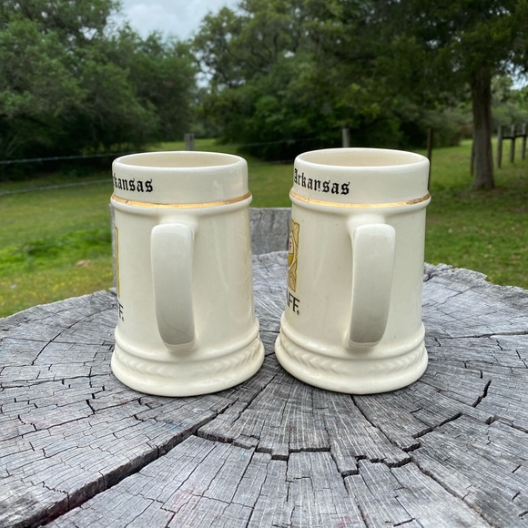 1970’s University of Arkansas Falstaff Beer Mugs - Picture 3 of 6